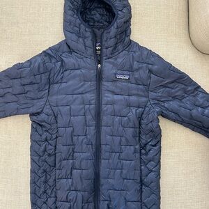 Patagonia Dark Blue Micro Puff Down Jacket
